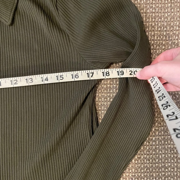 Madewell Snap-Front Cardigan Top Dried Olive Dark Green Size Small - Picture 3 of 8